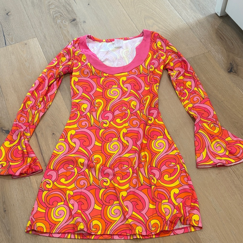 Dreamgirl Psychedelic Pink and Yellow Costume